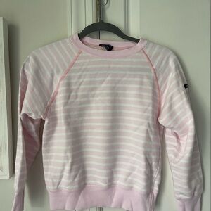 Saint James Women's Pink Striped Sweater